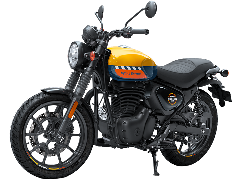 2026 Royal Enfield Hunter 350 नया Base Premium Variant, Mumbai Yellow रंग और बहुत कुछ